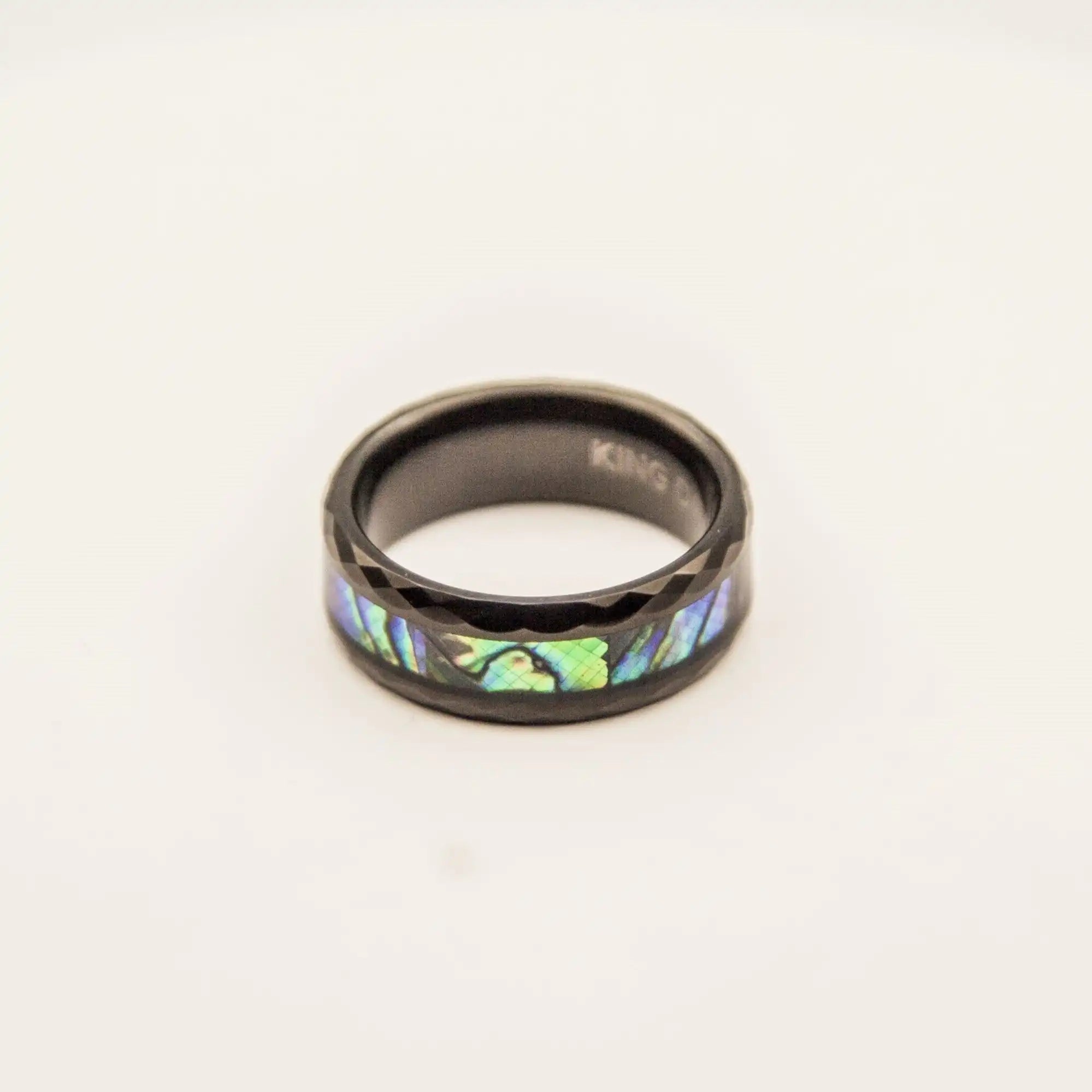 Blooms Tungsten Wedding Band