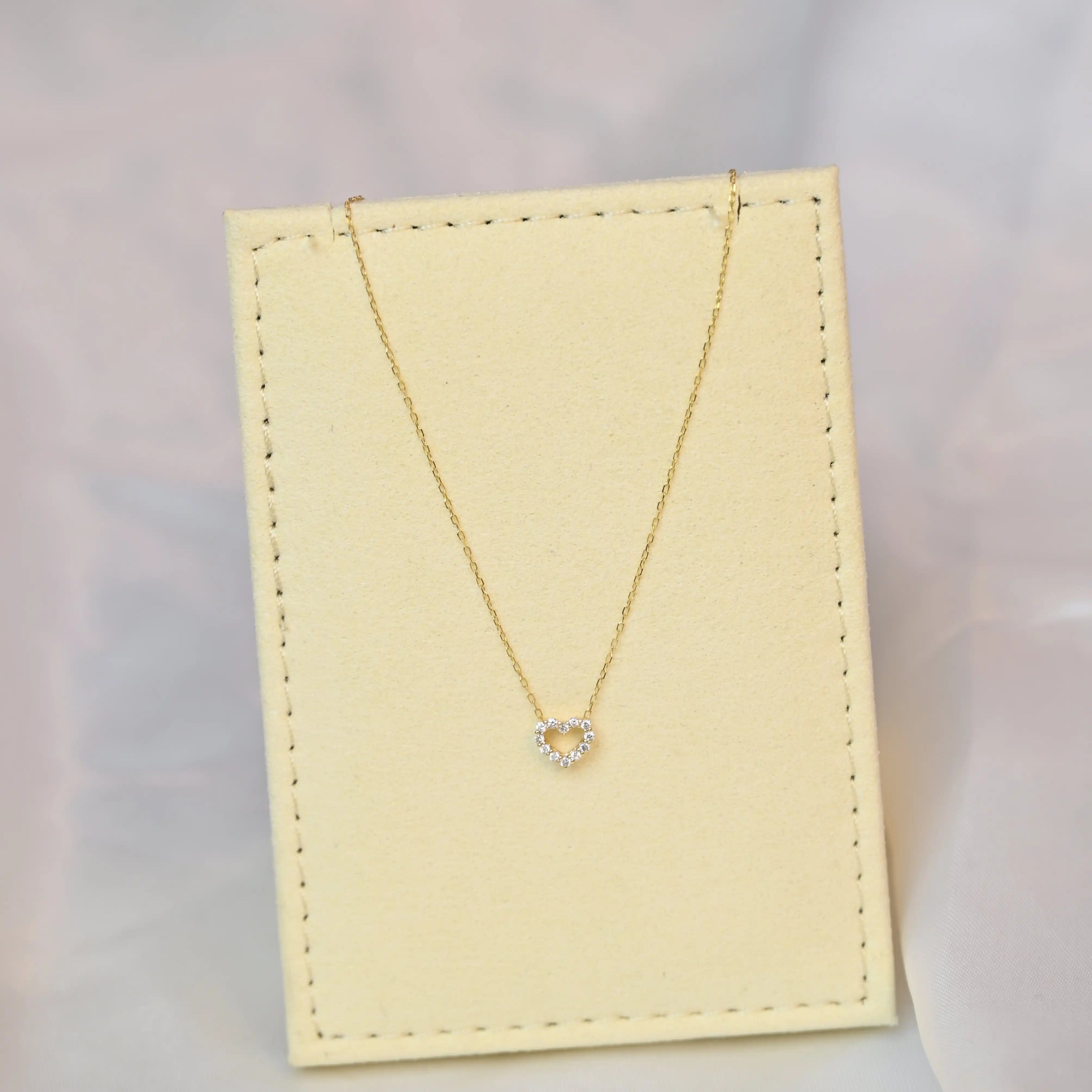 18K Yellow Gold Natural Diamond Bola Necklace - Si Clarity - King David #