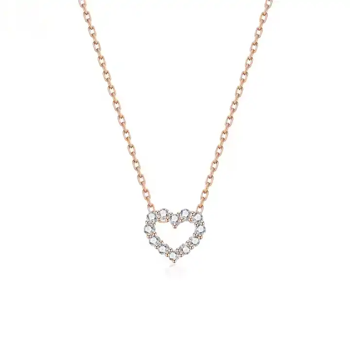 18K Yellow Gold Natural Diamond Bola Necklace - Si Clarity - King David #