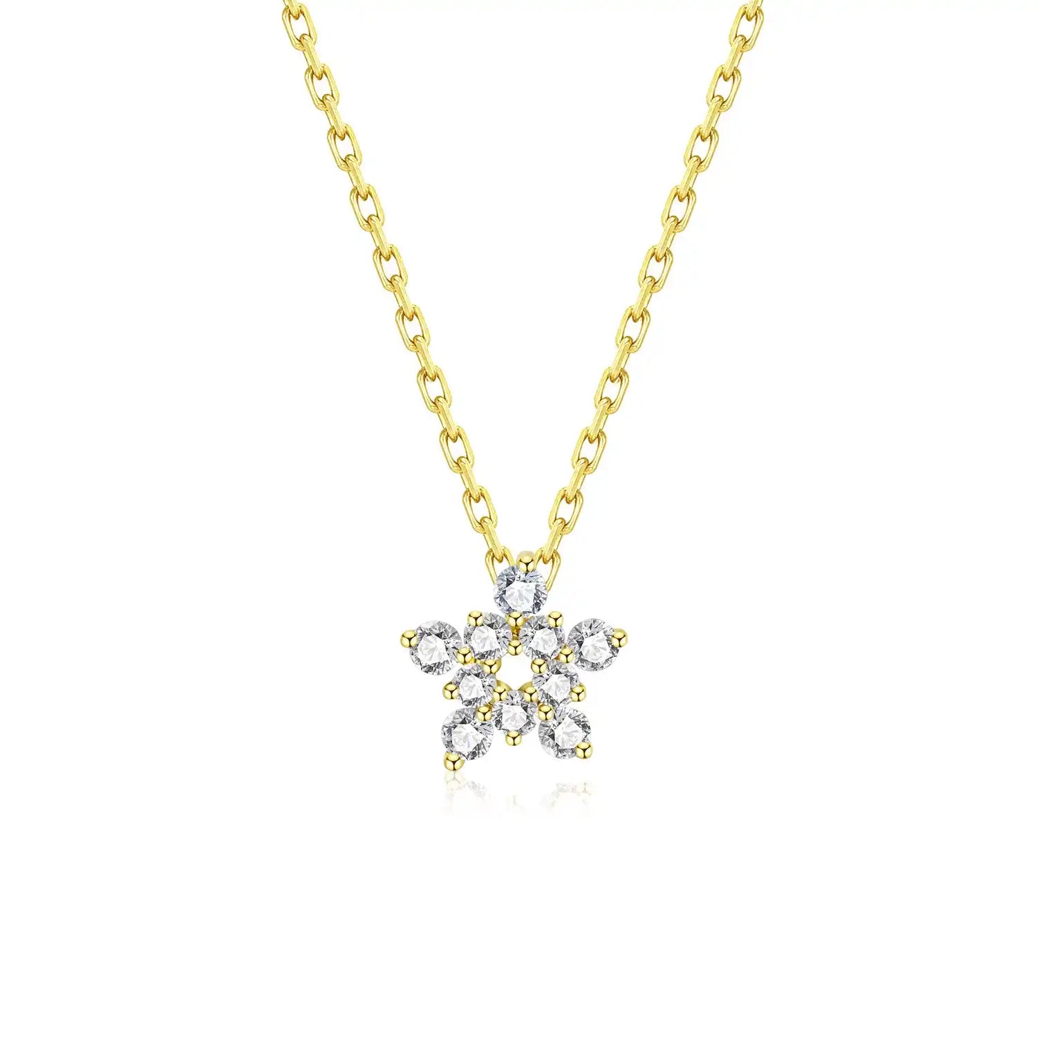David's Star Diamond Necklace