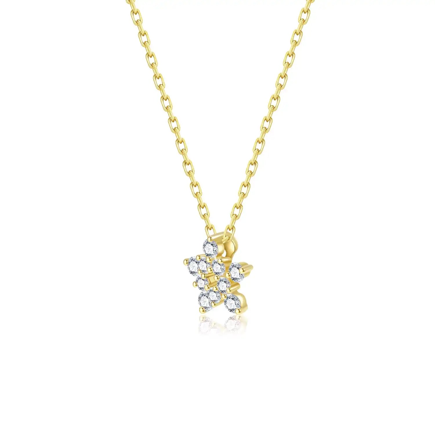 David's Star Diamond Necklace