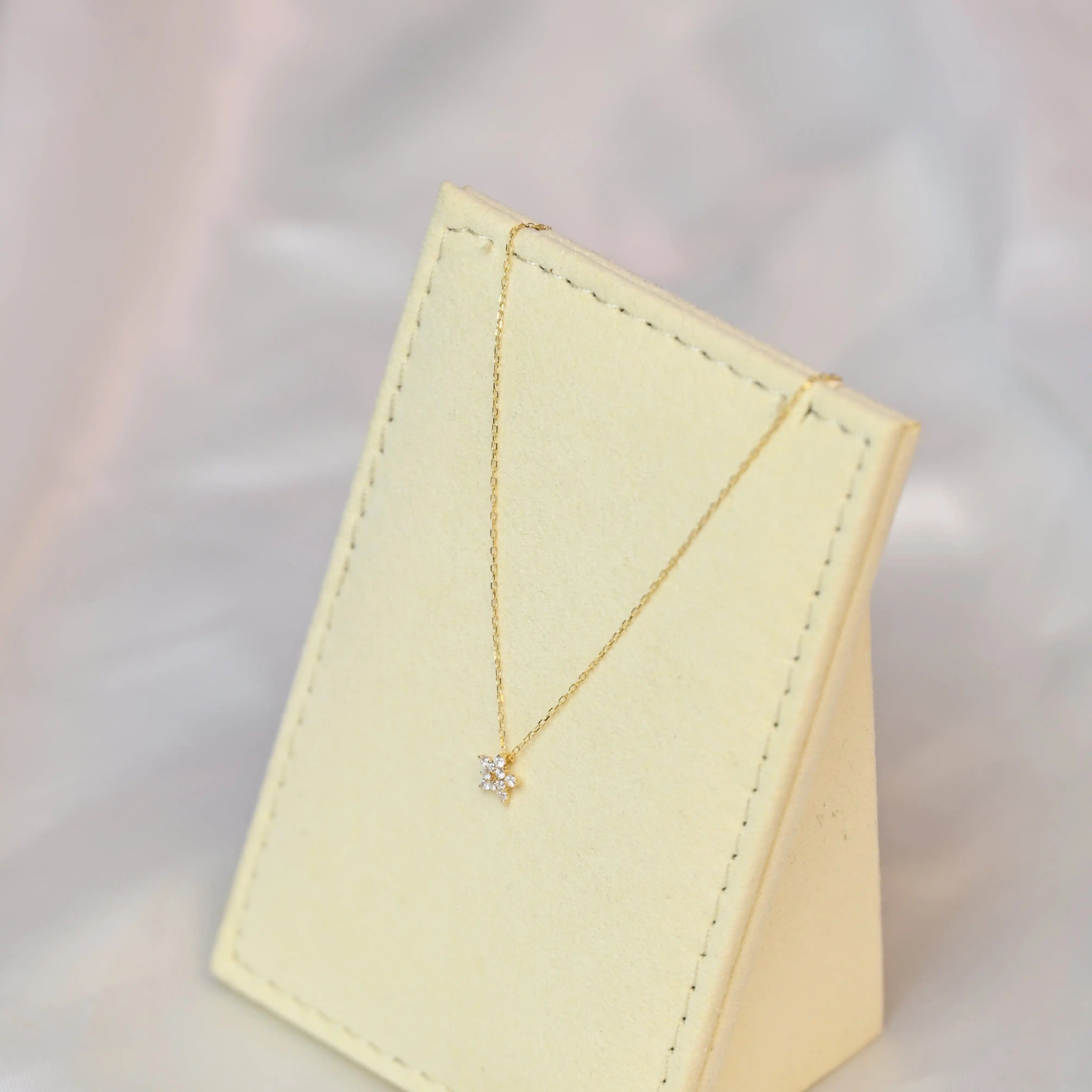 David's Star Diamond Necklace