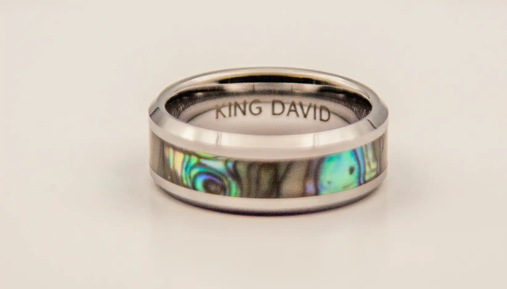 Promise Forever Band Tungsten Wedding Band for men on a white background