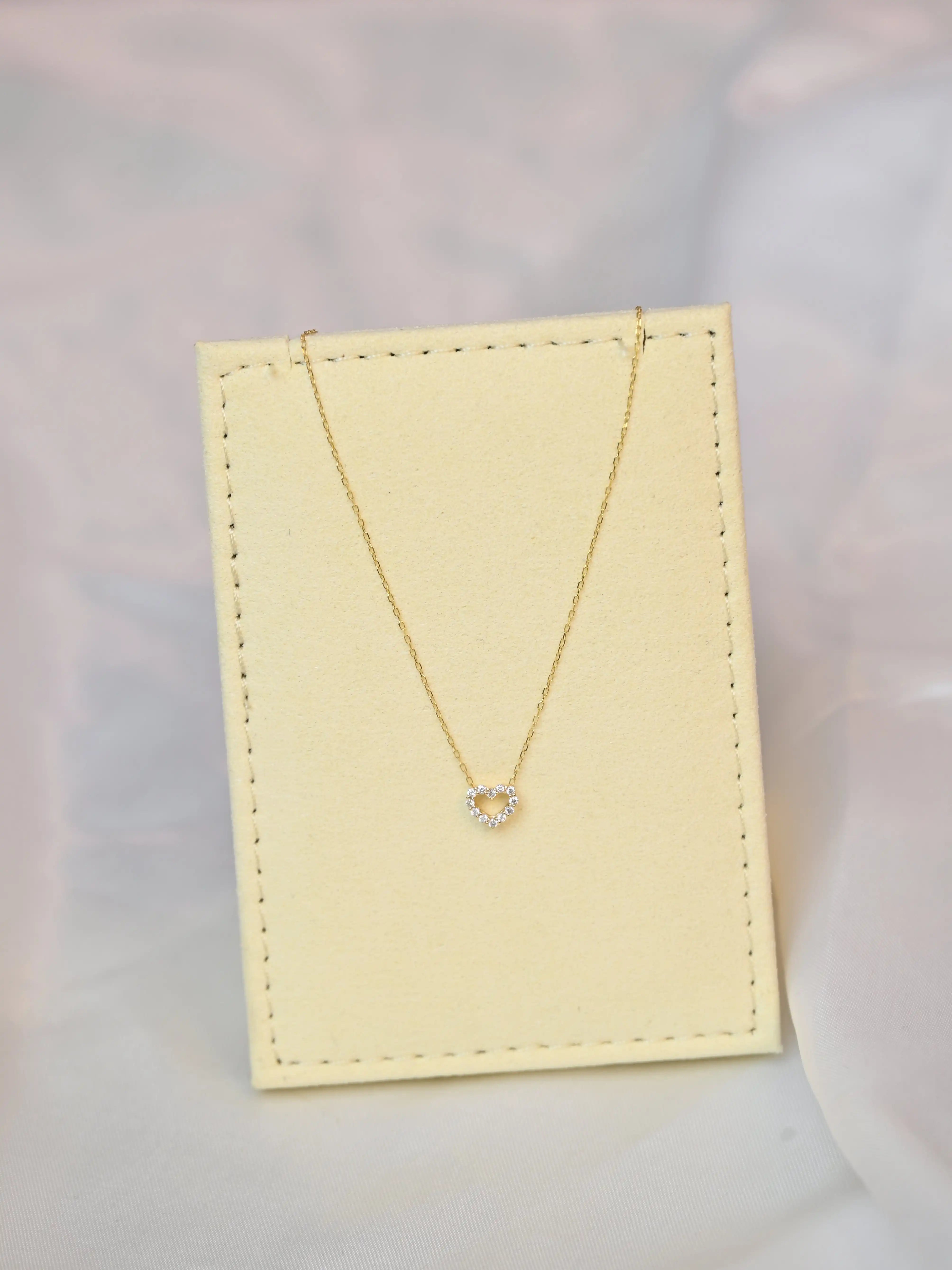 18K Yellow Gold Natural Diamond Bola Necklace - Si Clarity - King David #