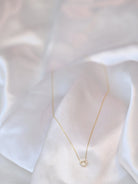 18K Yellow Gold Natural Diamond Bola Necklace - Si Clarity - King David #