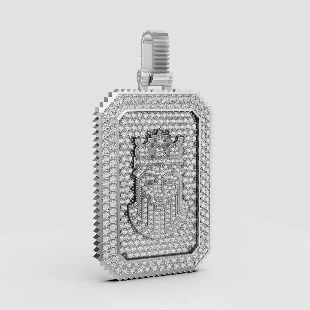 King David Tag Pendant Silver - King David #