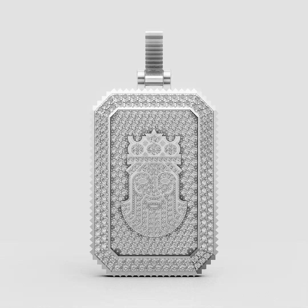 King David Tag Pendant Silver - King David #